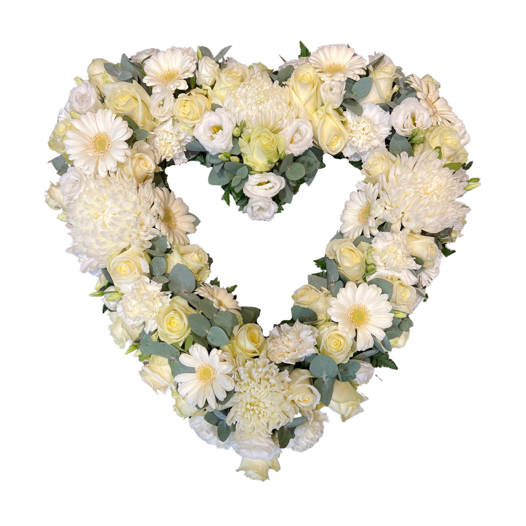 Hvidt Erindringshjerte