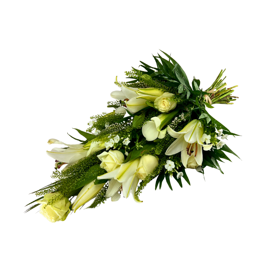 Hvid Elegance Bårebuket