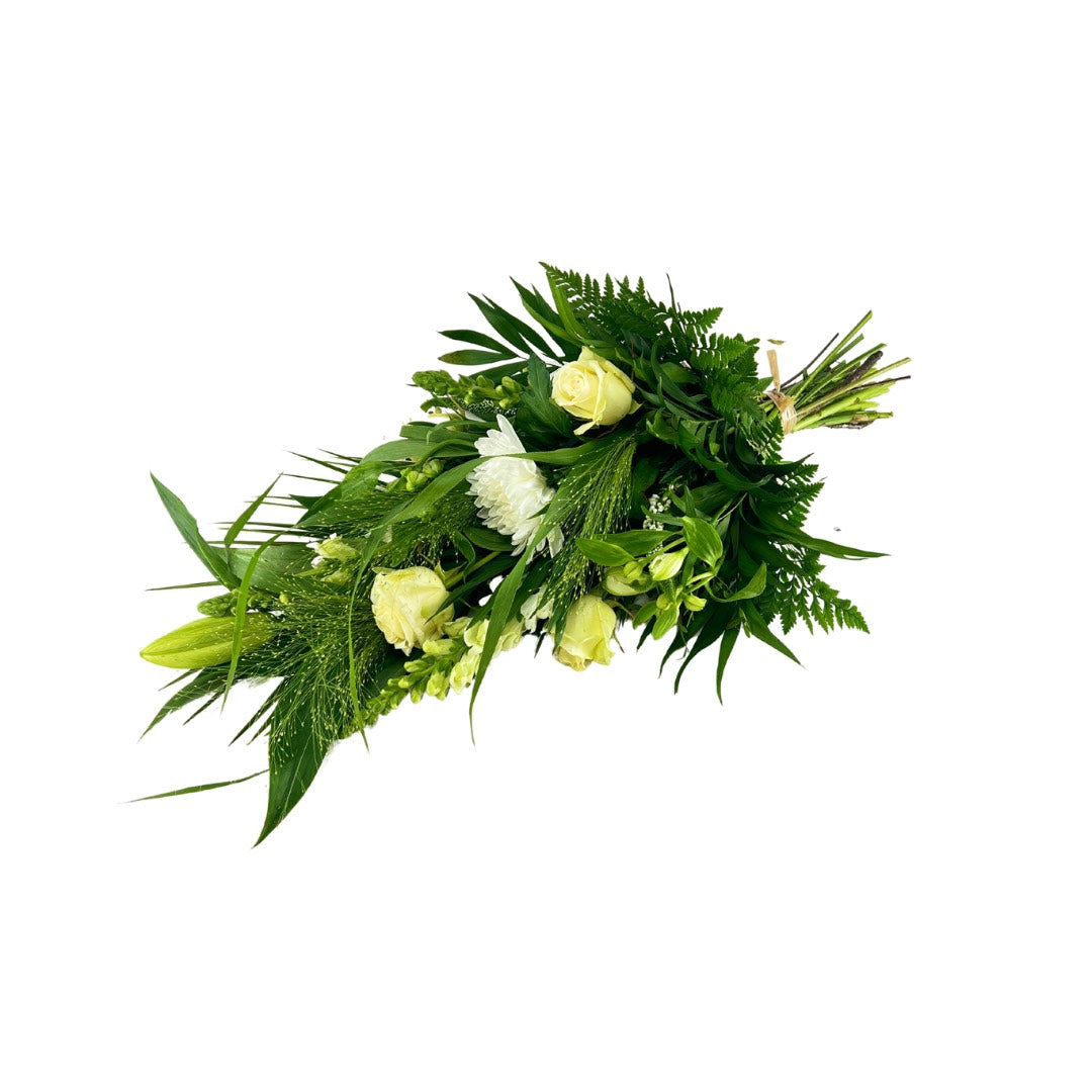 Hvid Mindebårebuket