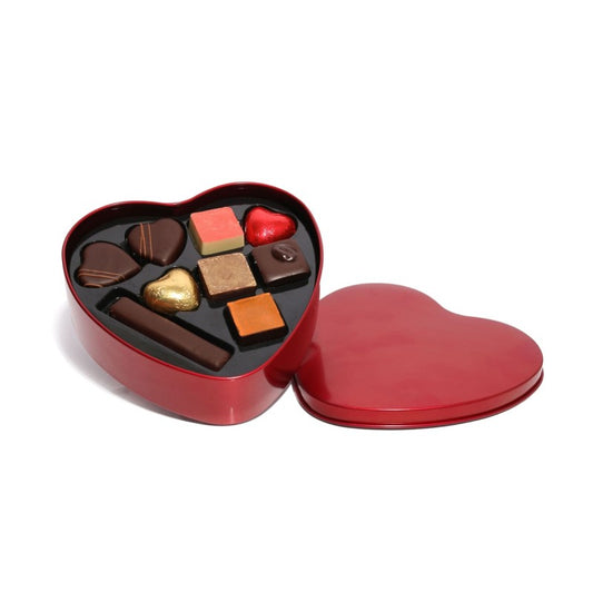 Hjerte med chokolade