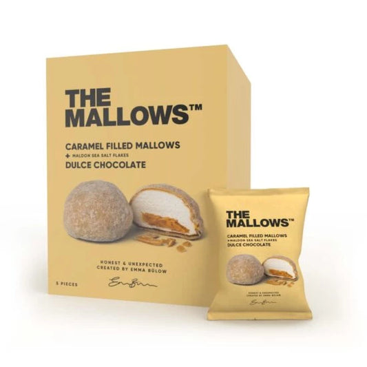 CARAMEL FILLED MALLOWS + DULCE CHOCOLATE BOX – 5 STK