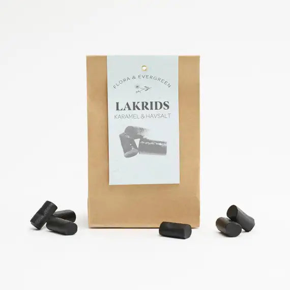 Flora & Evergreen Finsk Lakrids Karamel & Havsalt