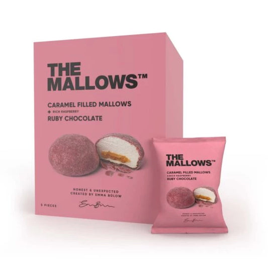 CARAMEL FILLED MALLOWS + RUBY CHOCOLATE BOX