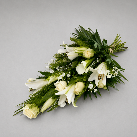 Hvid Elegance Bårebuket