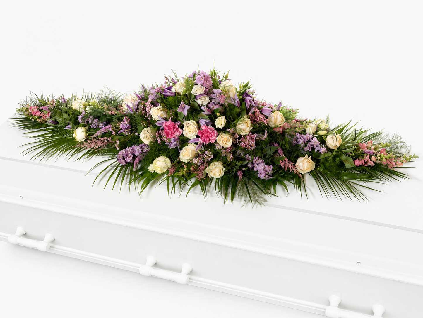 Kistepynt i lyselilla og mørkelilla nuancer
